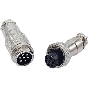 GX12 موصل لرسو السفن أنثى التوصيل 2pin3pin4pin ذكر التوصيل دفع سحب 5/6/7pin موصل لرسو السفن (6 دبوس Male5pcs) in Kuwait