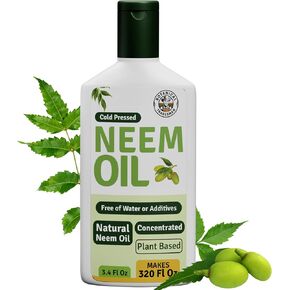 بخاخ زيت النيم للنباتات - مجموعة مكونة من 338 أونصة سائلة - 100% نقي ومعصور على البارد - زراعة عضوية وحديقة - داخلية وخارجية in Kuwait