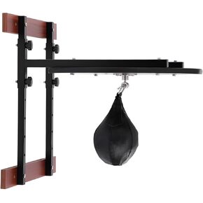 Wall Mounted Home Boxing Training Equipment, Speed Bag Platform Kit 360°Swivel Fitness Training Punching Bag Set Heavy Duty Boxing Practice Speed Bag with Adjustable Height for Home Office in Saudi Arabia