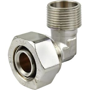 ضواغط الهواء M8088 تركيب الكوع 90 درجة - لتوصيل نظام أنابيب الهواء Maxline - استبدال تركيب محول الضواغط - أنابيب 3/4 × 3/4 بوصة ذكر NPT 175 رطل لكل بوصة مربعة - أجزاء ضاغط الهواء in Kuwait