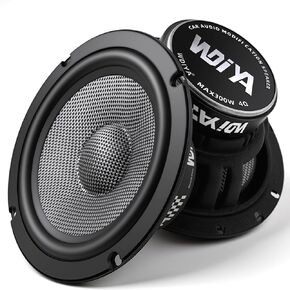 Upgrade 6.5" Car Midrange Speakers, 300W Peak Power Carbon Fiber Cones, 4 Ohm Mid-Bass Stereo Audio – High Sensitivity, Shockproof Design (Pair) in Kuwait