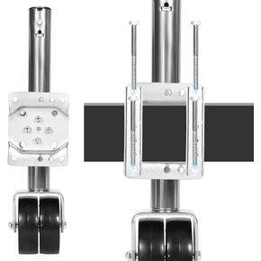 2000 lbs Trailer Jack with Dual Wheel Heavy Duty Swivel Boat Jack 10 Inch Lift Bolt-on Tongue Trailer Jacks for RV Boat Trailers in Kuwait