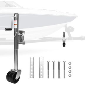 2000 Lbs Trailer Jack with Dual Wheel Adjustable 10 Inch Lift Bolt-on Tongue Trailer Jacks Fit for RVs Boats and Utility Trailers in Kuwait