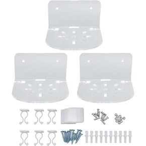 رف كاميرا مثبت على الحائط من أراموكس، حامل أكريليك شفاف قوي لأجهزة توجيه WiFi الآمنة، ومكبرات الصوت، ومراقبة الأطفال مع شريط لاصق، لغرف الأطفال، وغرف النوم، in Kuwait