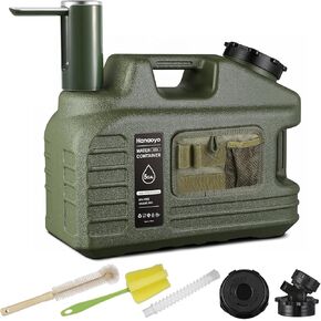 5 Gallon Camping Water Jug with Spigot, Water Container BPA Free Water Storage with Tool Bag, Portable Water Tank Emergency Water Storage for Hiking, Camping, Picnic, Home Use in Saudi Arabia