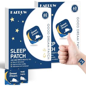 رقعات نوم للبالغين مع مستخلص المغنيسيوم والكرز الحامض - مساعد نوم نباتي - سهل الاستخدام ومناسب لكل من الرجال والنساء - علبة واحدة تحتوي على 60 رقعة - SP02 in Kuwait