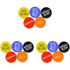 مجموعة أزرار Abaodam للعبة البوكر مقاس 1.18 بوصة تتضمن رقائق محفوظة كبيرة للمكفوفين الصغار المفقودين لملحقات بطولة البوكر الليلية in Kuwait