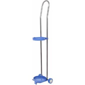 Trolley Oxygen Tank Holder Sturdy Gas Tank Dolly Machine with Handle, Rolling Two Wheel Household Oxygen Cylinder Cart, Steel Clinics Labs Factory CO2 Regulator Truck in Saudi Arabia