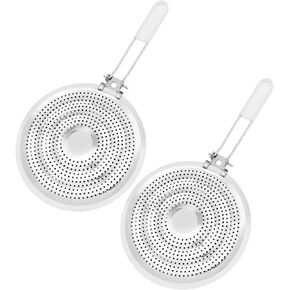 لوحة توزيع الحرارة لموقد الغاز والكهرباء، عبوتان، من الفولاذ المقاوم للصدأ، تصميم قابل للطي، مقبض قابل للإزالة، يمنع الحرق in Kuwait