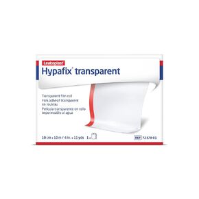 Leukoplast Hypafix تثبيت شفاف واسع النطاق، 4 بوصة × 11 ياردة. (10 سم × 10 م)، 1 رول in Kuwait