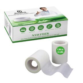 Medical Aloe Low-Allergy Tape, for Surgery, First aid, face, Skin, etc. Multi-Functional Medical Tape (0.49in x 6Rolls) in Saudi Arabia