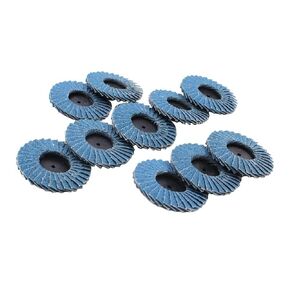 10pcs 2in 3in Metal Rust Removal Grinding Tool, Sanding Disk 40/60/80/120 Grit Flap Disc(3inch x 60)(2inch x 80) in Kuwait