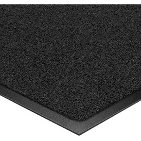 Kuyal Door Mat, 3'x5' Indoor Outdoor Entrance Mat to Trap Dirt and Moisture, Non Slip Waterproof Outdoor Mats, Commercial Floor Inside Outside Entrance, Heavy Duty Durable Welcome Mats, Black in Kuwait