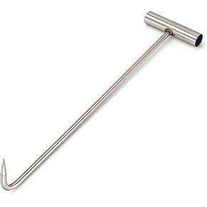 Heavy Duty 15''(38cm) Long T Shape Lifting Reaching Hook for Lifting Pulling Moving Manhole Covers, Storm Drains, Septic Tank Lids Door Pointed Head in Kuwait