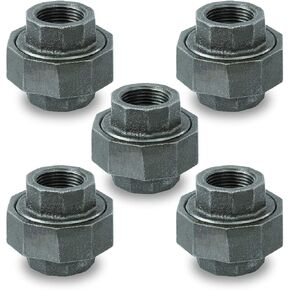 SUPPLY GIANT CNVO0200 2 بوصة اتحاد مستقيم من الحديد القابل للطرق باللون الأسود لتطبيقات 150 رطل مع وصلات مترابطة أنثى، 2 بوصة in Kuwait