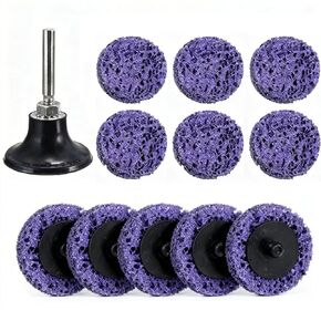 10 عبوات من أقراص الشريط لإزالة الصدأ وعجلة التجريد لطاحونة الزوايا وعجلة شريط الطلاء وأقراص الكشط السريعة الصدأ والأكسدة ومزيل الطلاء - 5 سم in Kuwait