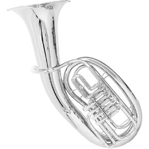 Beginner Tuba Bb 4 Key Euphonium Nickel Plated Brass Instrument in Kuwait