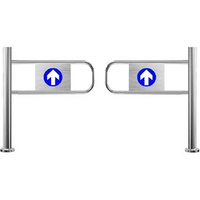 Metal Safety Gate for Shopping Malls & Supermarkets - Spring-Loaded Swing Gate Universal Warehouse(170x97cm) in Saudi Arabia