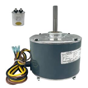 5KCP39DGY543S Condenser Fan Motor 1/5HP, 208-230V, 1.1A, 1100RPM Compatible with GE, Genteq, Carrier, Bryant, Payne Air Conditioner 5KCP39EGUA11BS, HC37GE219, HC37GE219A, Y7S623C269L, MOT99133 in Kuwait