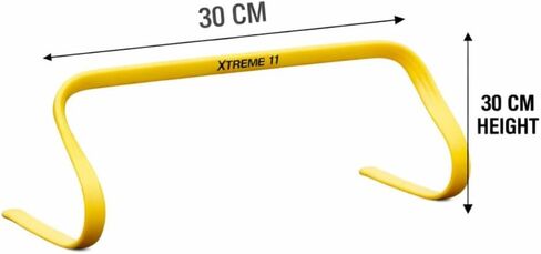 حواجز رشاقة متينة - للرياضيين من جميع مستويات المهارة، 8 قطع مقاس 5.9 بوصة، حواجز تدريب للرياضة واللياقة البدنية ومثاقب الرشاقة - حواجز سرعة صفراء من مادة البولي إيثيلين لتدريب كرة القدم وكرة القدم in Kuwait