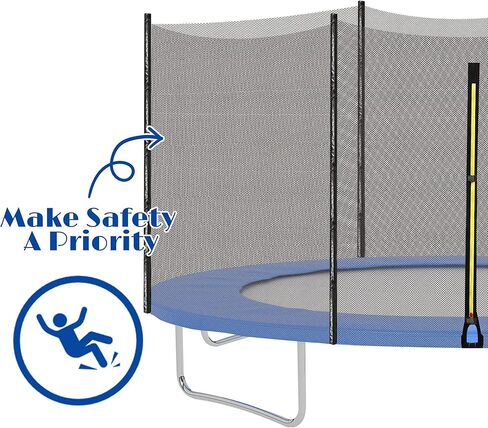 Aodaer Trampoline Net Replacement with Sprinkler 14Ft Safety Enclosure Net Weather Resistant Round Frame Trampoline Net for Round Frame Trampoline in Saudi Arabia