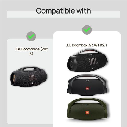 حافظة غطاء غبار لجهاز JBL Boombox/Boombox 4/3/Wi-Fi/2 - حافظة حماية قابلة للتمدد لمكبر الصوت المحمول مقاومة للماء والغبار (الغطاء فقط) in Kuwait