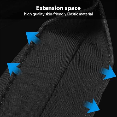 Slim Running Belt Waist Pack Bag, Hand Free Cell Phone Holder Waist Pouch Fanny Pack For Jogging Hiking, Adjustable Waterproof Runner Belt For Women Men(Black) in Saudi Arabia