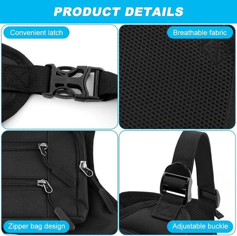 حقيبة صدر رياضية من iayokocc للرجال والنساء، حقيبة صدرية للجري في الهواء الطلق وحزام كتف قابل للتعديل، حقيبة صدر للمشي لمسافات طويلة وركوب الدراجات in Kuwait