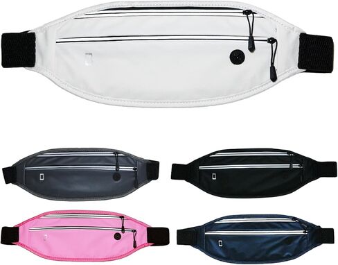 Running belt for Women &Men,Adjustable Exercise Waist Pack Reflective Running Belt for Sports Workout Cycling Hiking, Casual Hands-Free Wallets Phone Bag Fits All Phones(pink) in Saudi Arabia