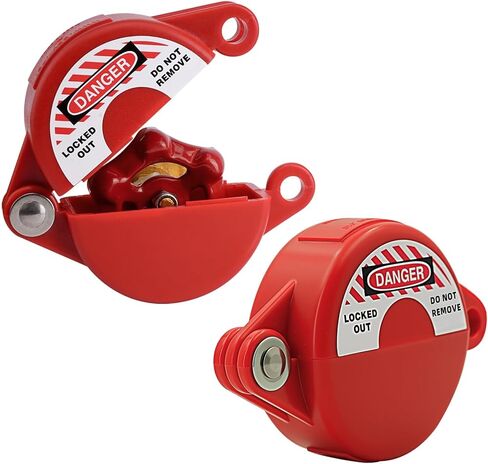 Gate Valve Lockout Device with Safety Padlock,Outdoor Faucet Knob Lock Kit for Outdoor Hose Bib,Propane Tank,Fit 1 to 2-1/2 in Dia Gate Valve Handle in Saudi Arabia