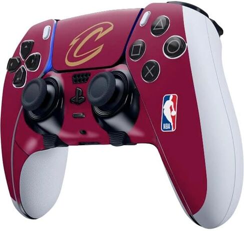Skinit Decal Gaming Skin Compatible with PS5 DualSense Edge Pro Controller - Officially Licensed NBA Cleveland Cavaliers Large Logo Design in Saudi Arabia