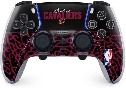 Skinit Decal Gaming Skin Compatible with PS5 DualSense Edge Pro Controller - Officially Licensed NBA Cleveland Cavaliers Large Logo Design in Saudi Arabia