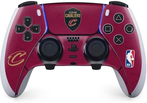 Skinit Decal Gaming Skin Compatible with PS5 DualSense Edge Pro Controller - Officially Licensed NBA Cleveland Cavaliers Large Logo Design in Saudi Arabia