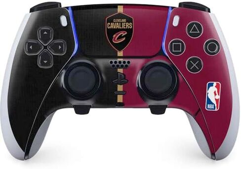 Skinit Decal Gaming Skin Compatible with PS5 DualSense Edge Pro Controller - Officially Licensed NBA Cleveland Cavaliers Large Logo Design in Saudi Arabia