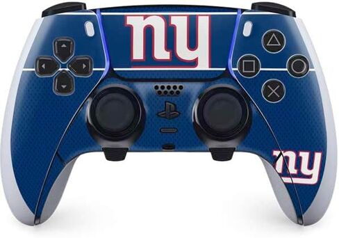 غلاف Skinit المخصص للألعاب متوافق مع وحدة تحكم PS5 DualSense Edge Pro - تصميم NFL New York Giants المرخص رسميًا in Saudi Arabia