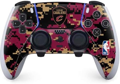 Skinit Decal Gaming Skin Compatible with PS5 DualSense Edge Pro Controller - Officially Licensed NBA Cleveland Cavaliers Large Logo Design in Saudi Arabia