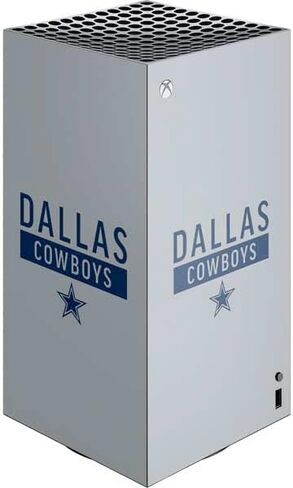 Skinit Decal Gaming Skin Compatible with Xbox Series X Digital Edition Console - Officially Licensed NFL Dallas Cowboys Black & White Design in Saudi Arabia