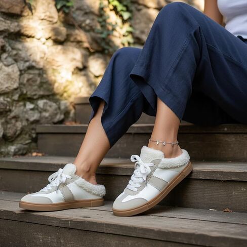 Cushionaire Blade Women’s Slip on Sneaker Mule - Faux Leather & Suede Seedless Backed With With Memory Foam وبطانة مريحة in Saudi Arabia