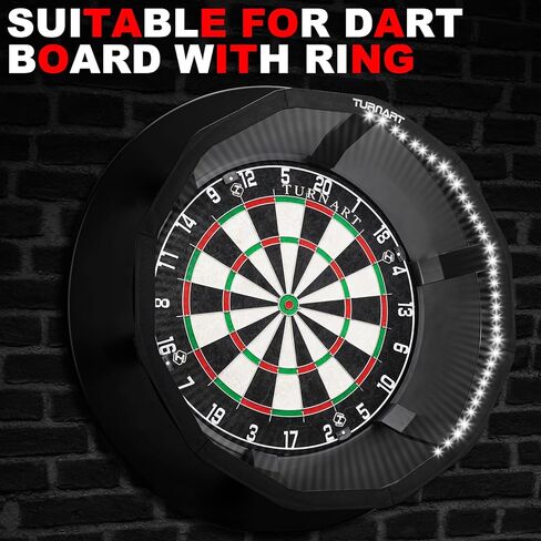 Turnart Dart Board Light, 360° Dartboard Light Dart Accessories for Dartboards, 90 LED Dart Board Lighting System 550 LUX Illumination in Kuwait