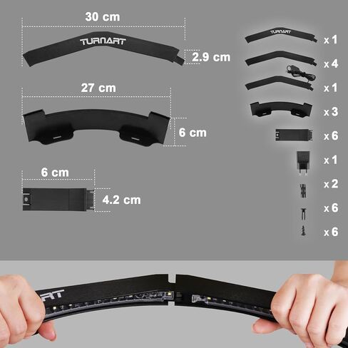 Turnart Dart Board Light, 360° Dartboard Light Dart Accessories for Dartboards, 90 LED Dart Board Lighting System 550 LUX Illumination in Kuwait