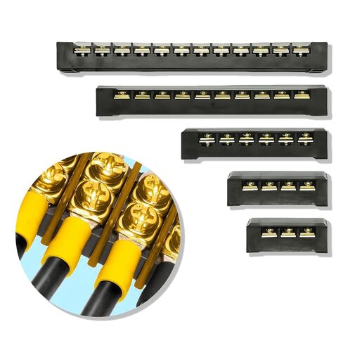 كتلة طرفية 2 ملفوفة 10 دوائر 30 أمبير 450 فولت محطات برغي مزدوجة الصف و40 قطعة موصلات in Kuwait