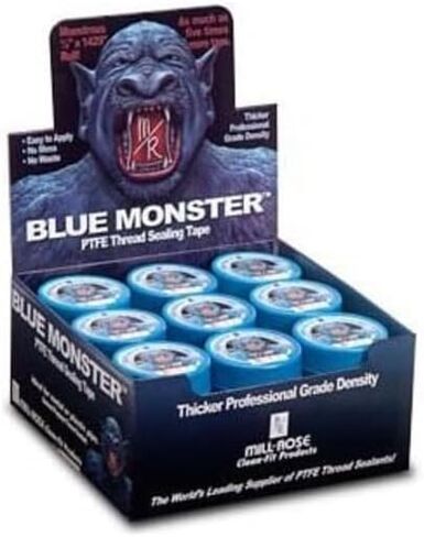 شريط ختم Millrose 70888 مقاس 2 بوصة × 1429 بوصة شريط ختم ذو خيط كبير باللون الأزرق in Kuwait