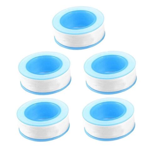 GCQ 10 عبوات من شريط التيفلون، أشرطة ختم الخيوط، شريط ختم خيط PTFE للسباكين شريط تسرب لتسرب أنابيب المياه 1/2 بوصة × 500 بوصة (أبيض) in Saudi Arabia