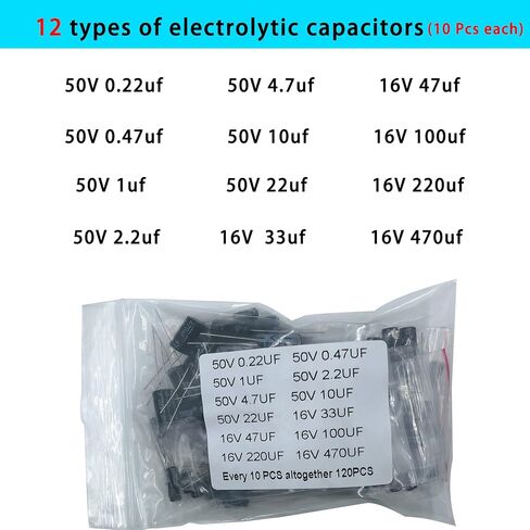 مجموعة المكونات الإلكترونية - إجمالي 1800 قطعة، صمامات ثنائية LED، مقاومات، مكثفات، مكثفات سيراميك، ترانزستورات، صمامات ثنائية - لمشاريع DIY، هواة الإلكترونيات in Kuwait