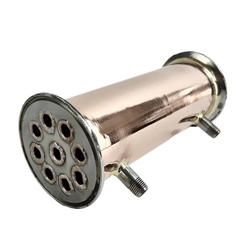 جهاز تقطير النحاس 3 بوصة 76 مم (OD91 مم) مع خيط ذكر 1/4 بوصة أو 1/2 بوصة للتخمير المنزلي، والارتداد، والمكثف، والطول 200 مم (1/2 بوصة) in Kuwait