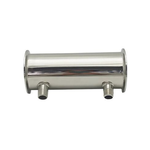 3" Diameter 76mm (OD 91mm) Height 200mm Distilled Cooler Reflux Condenser for Distillation Column in Saudi Arabia