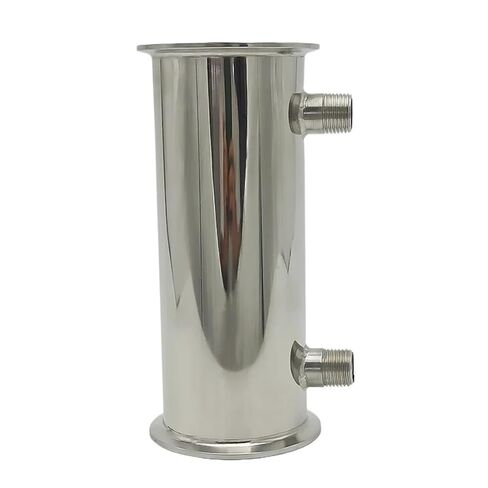 3" Diameter 76mm (OD 91mm) Height 200mm Distilled Cooler Reflux Condenser for Distillation Column in Saudi Arabia