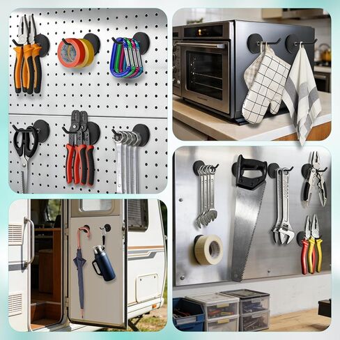 4 قطع خطافات مغناطيسية، مضادة للانزلاق بطول 2.9 بوصة، خطاطيف مغناطيسية قوية، خطافات تثبيت مغناطيسية قوية، خطاف جداري، شماعات مغناطيسية للكابينة، المرآب، الشواية، المطبخ، الثلاجة، الكمبيوتر in Kuwait