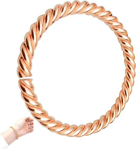 LIU JUN Copper Tensor Bracelet For Women, Pure Copper Tensor Ring Bracelet Solid Twisted Handmade Bangle For Women Men Health Jewelry Gifts in Saudi Arabia