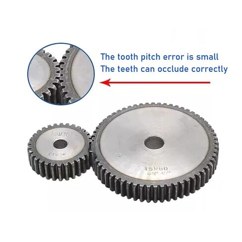 1.5M/2M/2.5Mod Spur Gear 26-40Teeth 45# Steel Flat Straight ​Thickness 15/20/25mm 1Pcs(2 Mod,38Teeth-1pcs) in Saudi Arabia